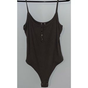 Garage dark green tank bodysuit in size large
